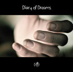 Diary of Dreamsin albumin "(if)" etukannessa mustat rannut ylä- ja alaosassa. Kuvan keskellä valokuva ihmisen kädestä, joka odottaa kuin siihen pitäisi tarttua. Diary of Dreamsin nimi kuvan yläosassa ja albumin nimi alaosassa valkoisella värillä.