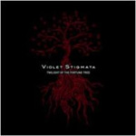 Violet Stigmatan albumin etukannessa musta pohjaväri ja sen keskellä viininpunaisella värillä eloton lehtipuu juurineen. Kuvan keskellä puun päällä valkoisella värillä ensin yhtyeen nimi ja sen alla pienellä präntillä albumin nimi.
