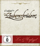 ASPin DVD:n "Von Zauberbrudern: Live & Unplugged" etukansi on taustaltaan luonnonvalkoinen ja sen alaosassa punainen palkki, jossa kaunokirjoitusta pienellä präntillä. Kuvan yläosassa lukee yhtyeen nimi ja DVD:n nimi mustalla värillä ja koristeellis