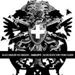 Valkoiselle pohjavärille sijoitettu harmaasävyinen koristekuva. Albumin "Black Kingdom Red Kingdom" nimi lukee kuvan alaosassa mustassa palkissa valkoisella värillä. Samassa palkissa lukeem yöss Angelspit ja Blood Death Ivory Album.