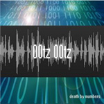 00tz 00tzin albumin "Death by Numbers" etukannessa näkyy taustalla binäärikoodia ja sen päällä tummanharmaalla palkilla ääniaaltoja, joiden seassa lukee 00tz 00tz. Kuvan oikeassa alakulmassa valkoisella värillä lukee albumin nimi.