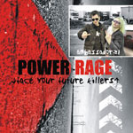 Ambassador21:n albumin "Power Rage (Face Your Future Killers)" kannessa näkyy punaista ja harmaata betonia, jota vasten albumi nnimi on kirjoitettu mustalla ja valkoisella värillä. Yhtyeen jäsenistä valokuva kuvan oikeassa yläkulmassa.