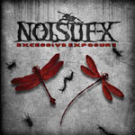 Noisuf-X:n albumin "Excessive Exposure" etukannessa näkyy harmaa taustaväri pohjalla ja sen päällä kaksi verenpunaista sudenkorentoa, hyönteisiä, koppakuoriaisia ja muuta tavaraa. Kuvan yläosassa harmaalla värillä, suurin kirjaimin, lukee Noisuf