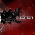Somanin albumin "Noistyle" etukannessa punertava taustaväri ja sen vasemmassa laidassa musta lonkeromainen robotti tai muu hahmo. Kuvan oikeassa laidassa Somanin sekä albumin nimi vaaleanharmaalla värillä.