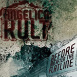 Angelica Kultin "Before and After the Flatline" -albumin etukannessa maalaus, jossa tausta on sinertävä ja meren tyrskyä muistuttava. Vasemmassa yläkulmassa yhtyeen logo ja oikeassa laidassa albumin nimi.