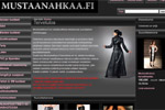 Kuvassa Mustaanahkaa.fi-goottikaupan nettikaupasta otettu kuvakaappaus.
