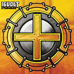 Piirros kellertävästä taustasta, jota vasten rengas, jonka isällä kellertävä plus-merkki.