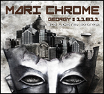 "Georgy#11811"-albumin etukannessa metallipäästä, jonka sisältä pursuaa pilvenpiirtäjiä.