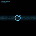 "Waveform"-albumin etukannessa musta pohjaväri ja sen keskellä vaaleansininen rinkula.