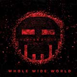 Musta tausta, jonka päällä punahehkuinen pikselikuva, joka muistuttaa ihmisen pääkalloa. Kuvan alaosassa lukee punaisin tikkukirjaimin "Whole Wide World".