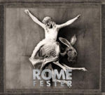 "Fester"-EP:n etukannessa tummanruskea tausta, jota vasten ristillä roikkuvaa raatoa muistuttava patsas. Sen alla on Romen logo.