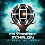 "Pieces of Eden" -EP:n kannessa piirros pallosta, joka sijoitettu puun runkoa muistuttavan siluetin yläosaan. Kuvan alaosassa Cryogenic Echelonin logo.