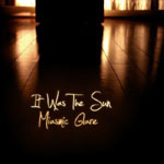 Valokuva kiiltäväpintaisesta lattiasta, jota vasten lukee vaalealla tekstauskirjoituksella It Was The Sun ja sen alla Miasmic Glare.