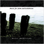 "Music for Film and Exhibition" -albumin kansikuva. Kuvan alaosassa lukee "Peter Andersson".