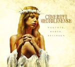 Piirros vaaleahiuksisesta naisesta, jolla valkoinen leninki yllään ja päässä valkoisista kukista sidottu kruunu.