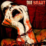 "Heridas Del Pasado" -albumin etukannessa irvistelevä ihmishahmo, jonka naama kalpea ja punaista taustaa vasten.