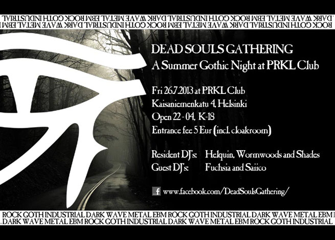 Dead Souls Gathering: A Summer Gothic Night at PRKL Club.