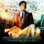 "Taste of Failure" -albumin etukannessa piirros pukumiehestä, joka pitelee käsivarsillaan elotonta tai tajutonta naisihmistä.