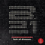 Musta tausta, jota vasten valkoisia pisteitä. Niistä muodostuu kirjain A ja luku 21.