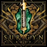 Koristeellinen, hyvin yksityiskohtainen piirros rautaisista esineistä putkiloa muistuttava esineen ympärillä.