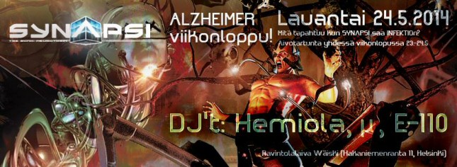 Synapsi: Alzheimer-viikonloppu lauantaina 24.5.2014.
