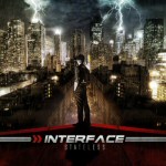 Piirros tai valokuva suurkaupungin pilvenpiirtäjistä ja valaistuista kaduista, joita vasten seisoo yksinäinen ihmishahmo mustiin pukeutuneena.