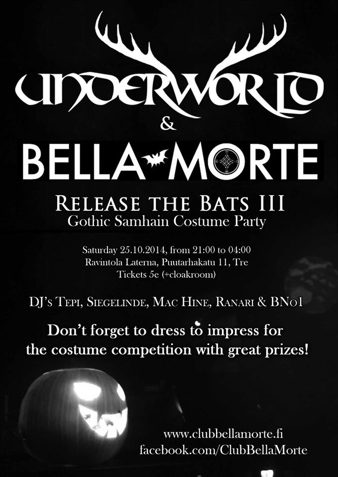 Underworld & Bella Morte: Release The Bats III &mdash; Gothic Samhain Costume Part