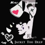 Musta tausta, jota vasten sarjakuvamainen piirros ihmisen kasvoista, punaisesta sydämestä ja mustasta rastista. Alaosassa lukee levyn nimi.