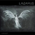 Piirros tai maalaus valkoisena hohtavasta ihmisolennosta, jolla valkoiset sulkasiivet.