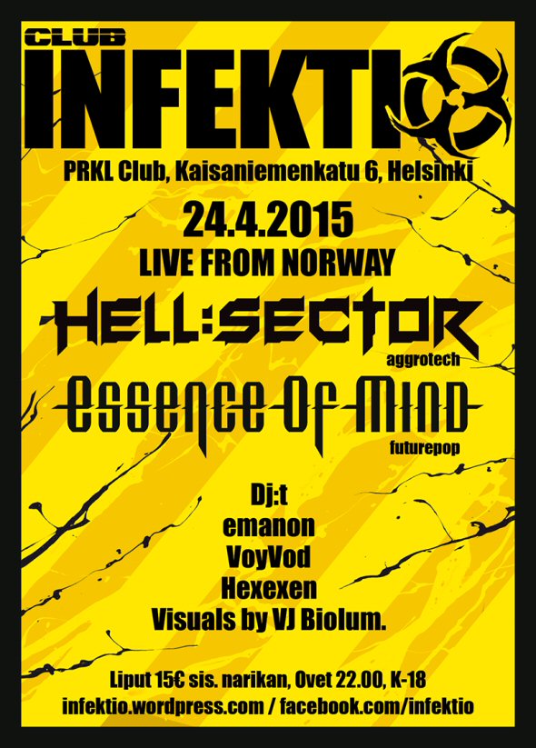 Club Infektio PRKL Clubissa, osoitteessa Kaisaniemenkatu 6.