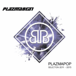 Valkoinen tausta, jonka keskellä Plazmabeatin tyylitelty logo.