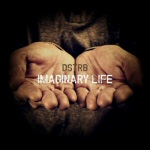 Valokuva kämmenistä, joiden päälle sijoitettu tikkukirjaimilla sanat "Dstrb" ja "Imaginary Life".