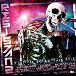 Värikästä, osin punaista ja sinistä, taustaa vasten naureskeleva luuranko.