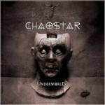 Chaostar-bändin 'Underworld'&ndash;albumin kansikuva, jossa näkyy harmahtavassa kuvassa hirviömäisen ihmisolennon kansit patsaana. Patsaalla suu epämuodostunut, samoin kuin silmät.