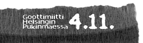 Goottimiitti Helsingin Pukinmäessä 4.11.