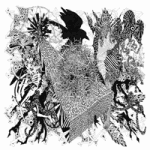 Mt. Sims -yhtyeen EP:n kansitaide. Kuvassa näkyy valkoista taustaa vasten harmaasävyinen piirros, jossa on paljon muotoja ja hahmoja, joista yhtäkään ei voi ihmismieli ymmärtää.