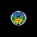 Antimatter: Leaving Eden -albumin kansikuva. Lämpökuva maapallosta.