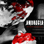 Amduscian "Madness in Abyss" -albumin kansikuva. Kuvassa näkyy harmaasävyinen valokuva, jossa osa kohdista väritetty verenpunaisiksi. Kuvan alaosassa näkyy verenpunainen klimppi jonkinlaista hyytelömäistä massaa. Bändin logo valkoisella värillä