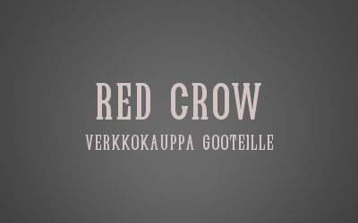 Red Crow — verkkokauppa gooteille